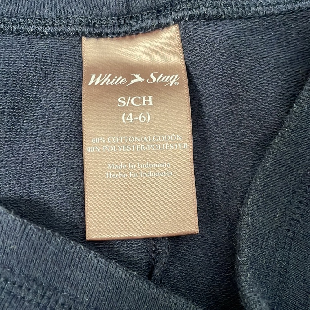 Navy Drawstring Capris - Picture 4 of 4